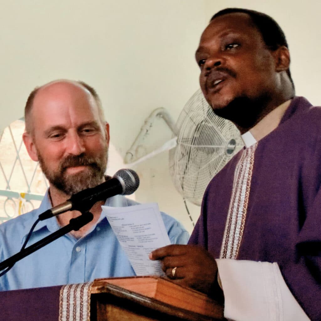 RAB_GALLERY Pastor Eddy and Father Colbert at Church